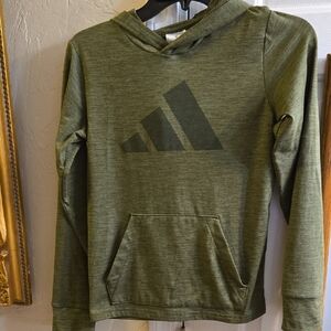 Adidas Slim Fit Boys Long Sleeve Hooded Shirt